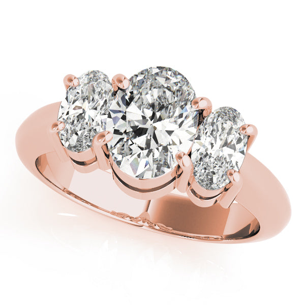 Engagement Rings 3 Stone Oval - TN82340