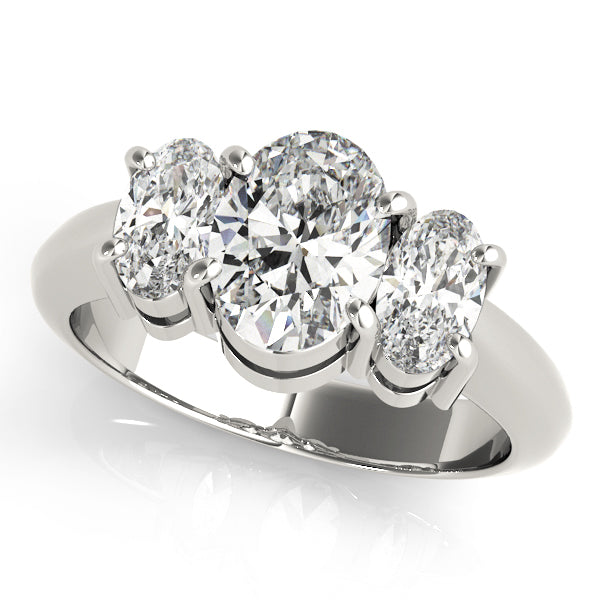 Engagement Rings 3 Stone Oval - TN82340