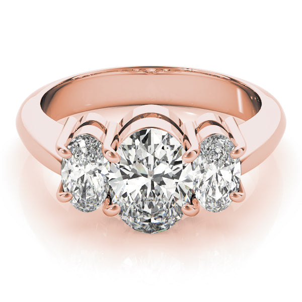 Engagement Rings 3 Stone Oval - TN82340