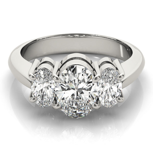 Engagement Rings 3 Stone Oval - TN82340