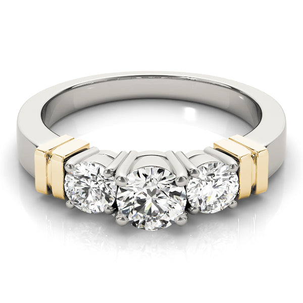 Engagement Rings 3 Stone Round - TN82386