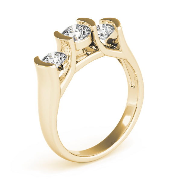 Engagement Rings 3 Stone Round - TN82390