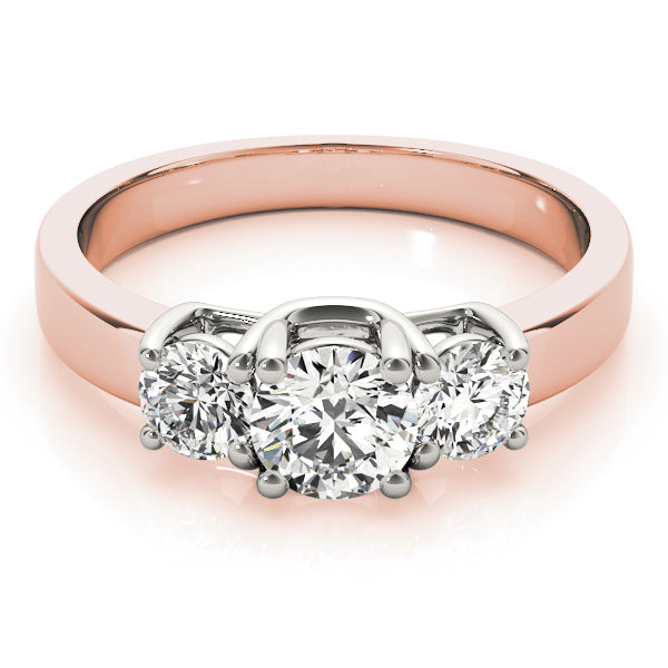 Engagement Rings 3 Stone Round - TN82391
