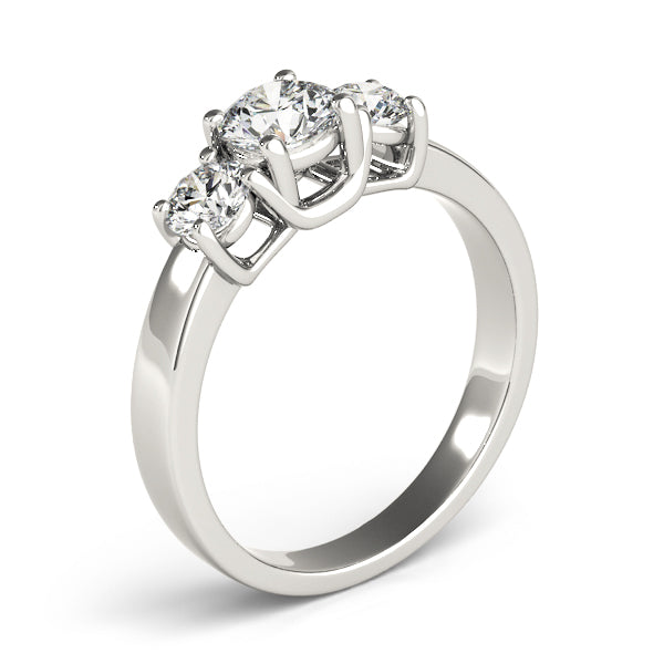 Engagement Rings 3 Stone Round - TN82391