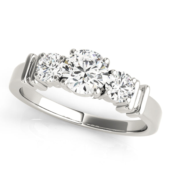 Engagement Rings 3 Stone Round - TN82564