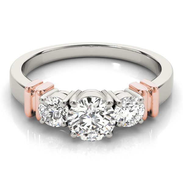 Engagement Rings 3 Stone Round - TN82564