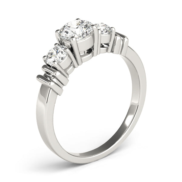 Engagement Rings 3 Stone Round - TN82564