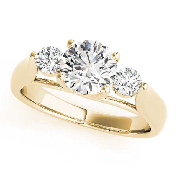 Engagement Rings 3 Stone Round - TN82565