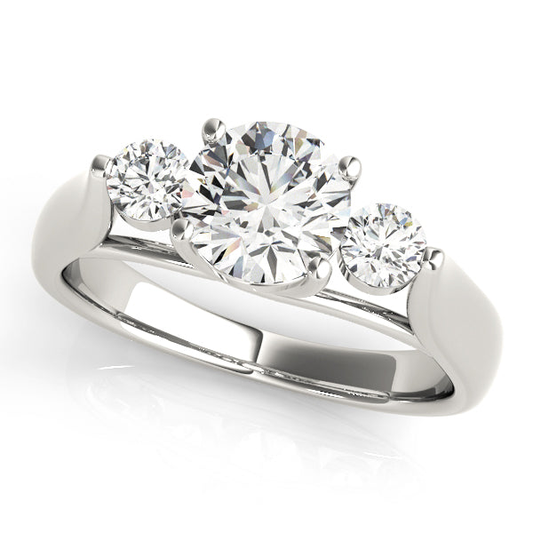 Engagement Rings 3 Stone Round - TN82565