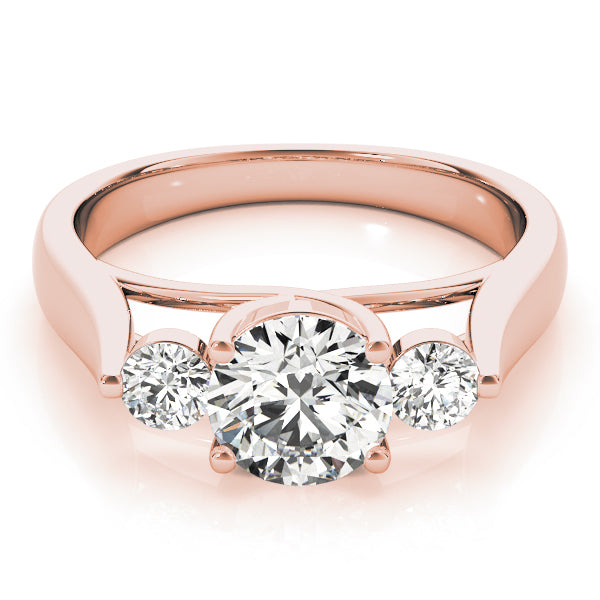 Engagement Rings 3 Stone Round - TN82565