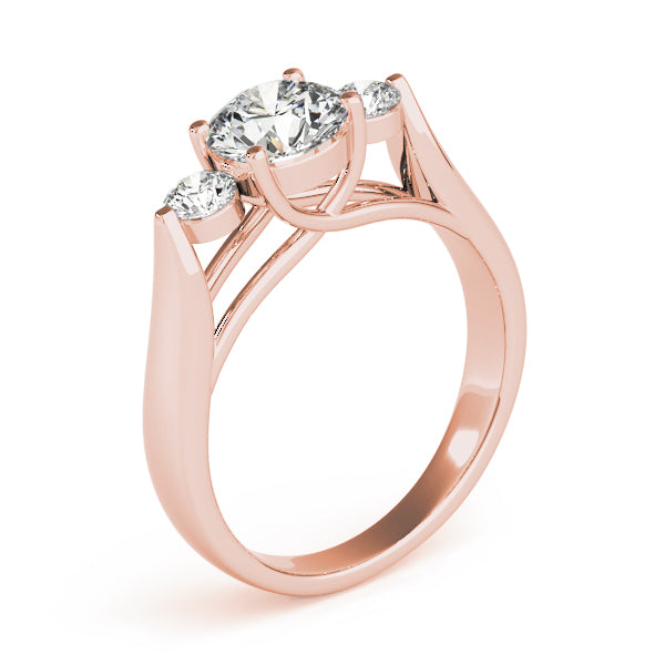 Engagement Rings 3 Stone Round - TN82565