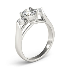 Engagement Rings 3 Stone Round - TN82565