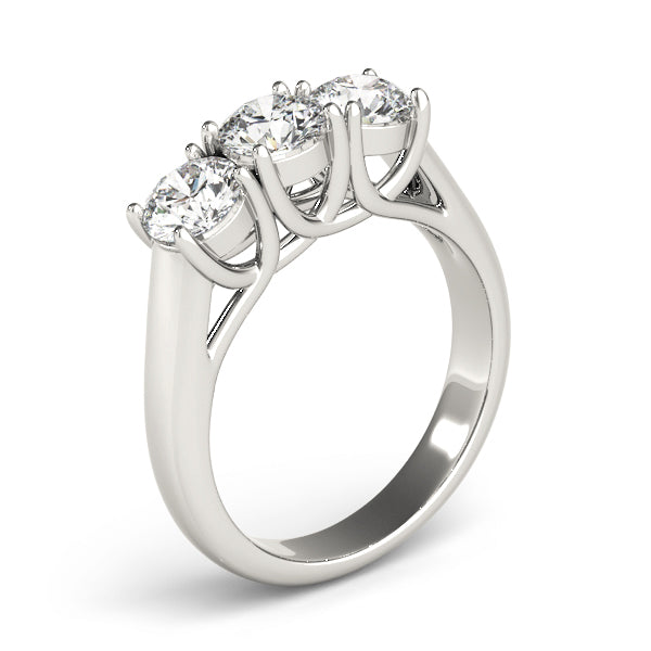 Engagement Rings 3 Stone Round - TN82566