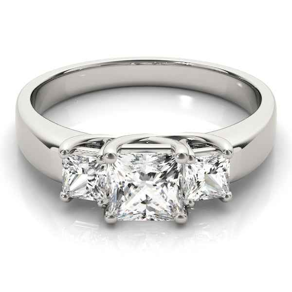 Engagement Rings 3 Stone Princess - TN82571