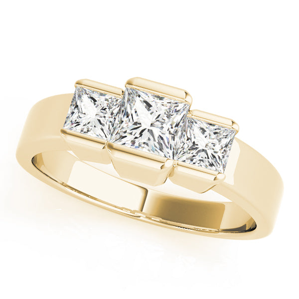 Engagement Rings 3 Stone Princess - TN82572