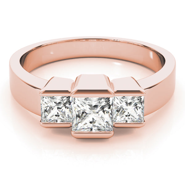 Engagement Rings 3 Stone Princess - TN82572