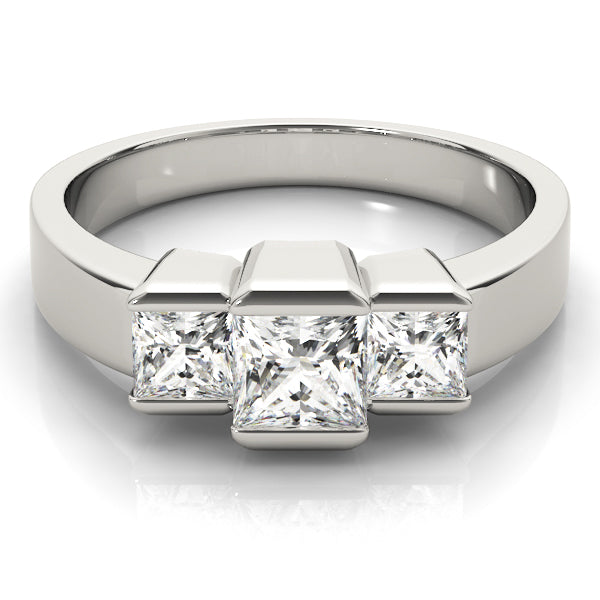 Engagement Rings 3 Stone Princess - TN82572