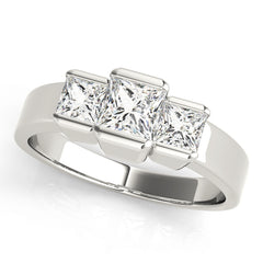 Engagement Rings 3 Stone Princess - TN82572