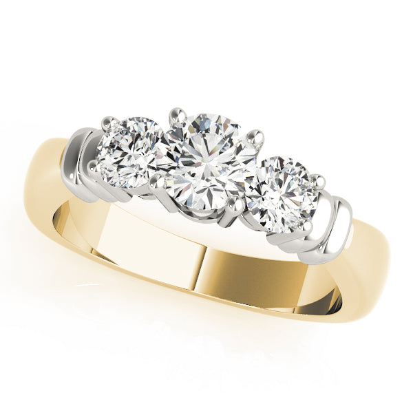Engagement Rings 3 Stone Round - TN82579