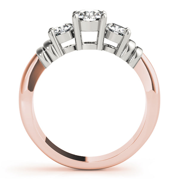 Engagement Rings 3 Stone Round - TN82579
