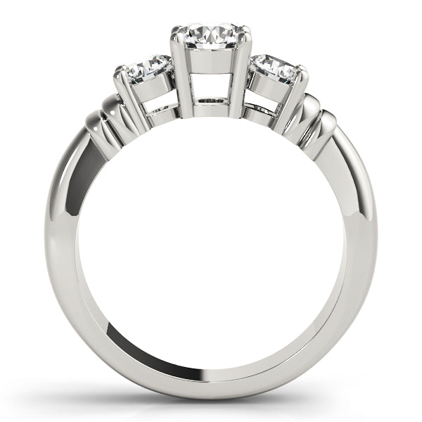 Engagement Rings 3 Stone Round - TN82579