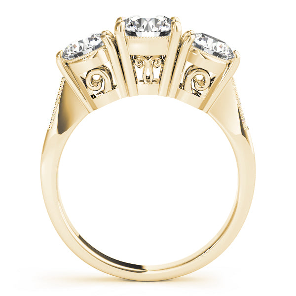 Engagement Rings 3 Stone Round - TN82739