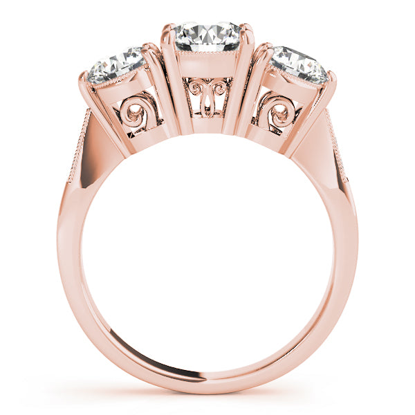 Engagement Rings 3 Stone Round - TN82739