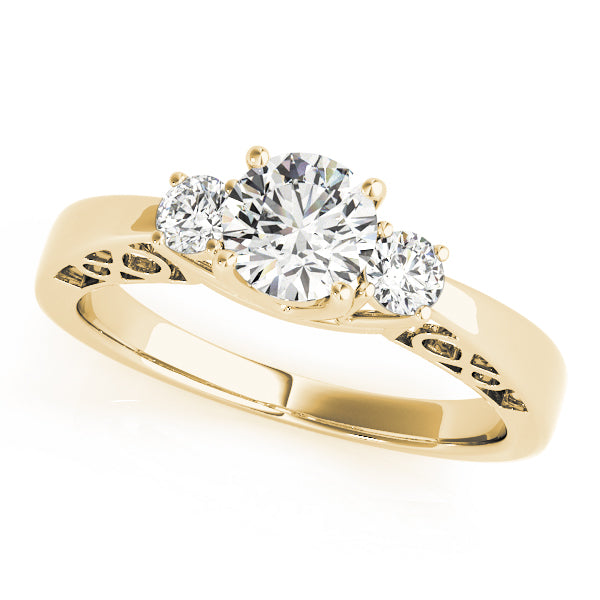 Engagement Rings 3 Stone Round - TN82743