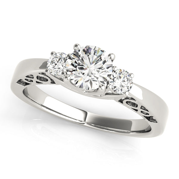 Engagement Rings 3 Stone Round - TN82743