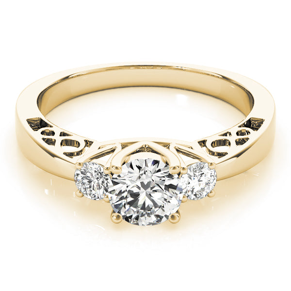 Engagement Rings 3 Stone Round - TN82743