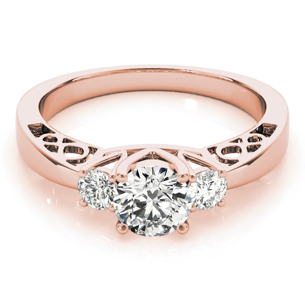 Engagement Rings 3 Stone Round - TN82743