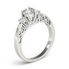 Engagement Rings 3 Stone Round - TN82743
