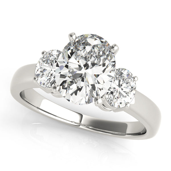 Engagement Rings 3 Stone Oval - TN82752