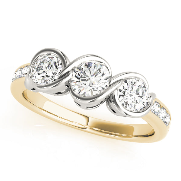 Engagement Rings 3 Stone Round - TN82757