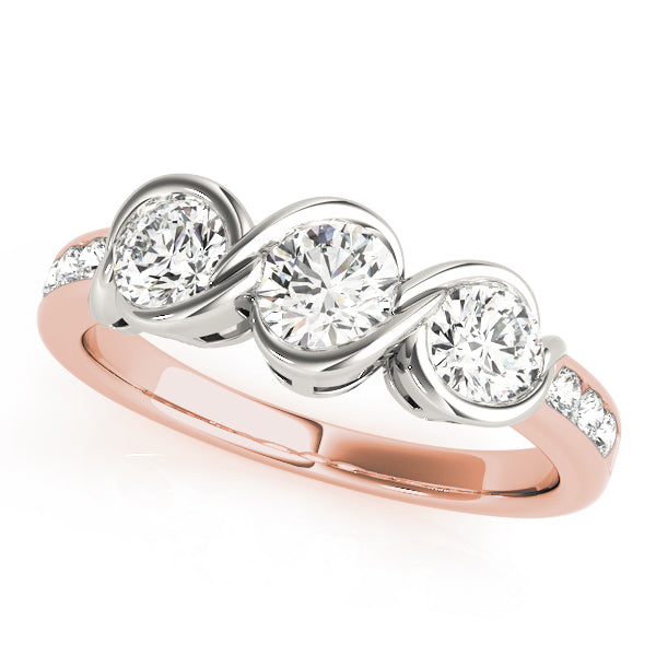 Engagement Rings 3 Stone Round - TN82757