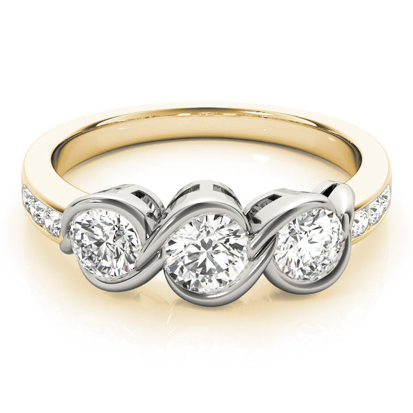 Engagement Rings 3 Stone Round - TN82757