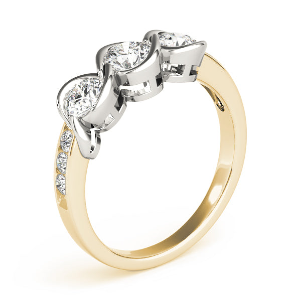 Engagement Rings 3 Stone Round - TN82757