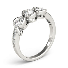 Engagement Rings 3 Stone Round - TN82757