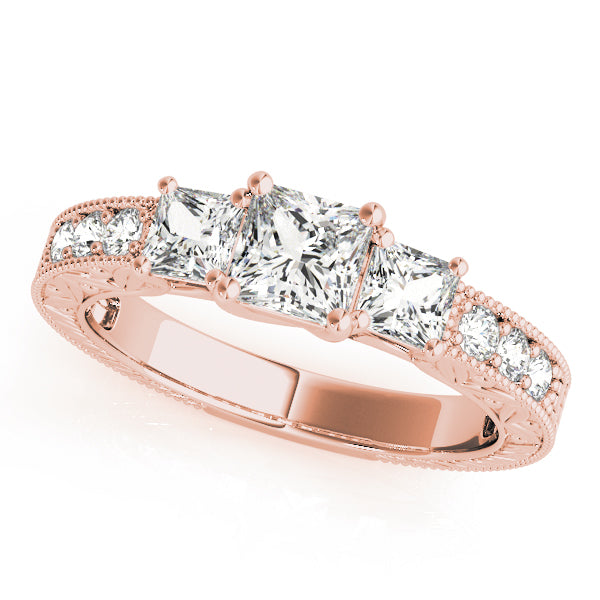 Engagement Rings 3 Stone Princess - TN82819