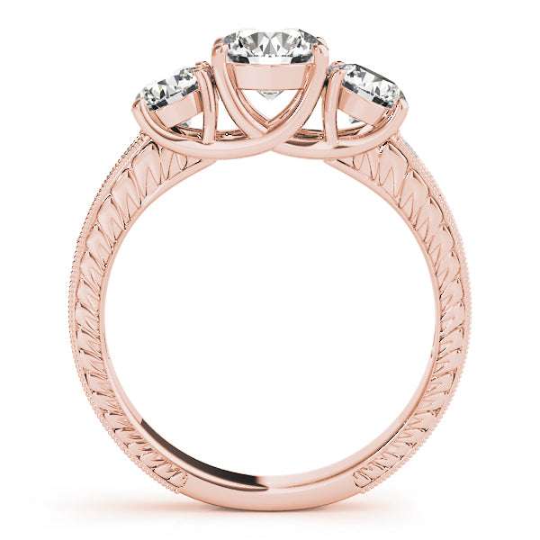 Engagement Rings 3 Stone Round - TN82820