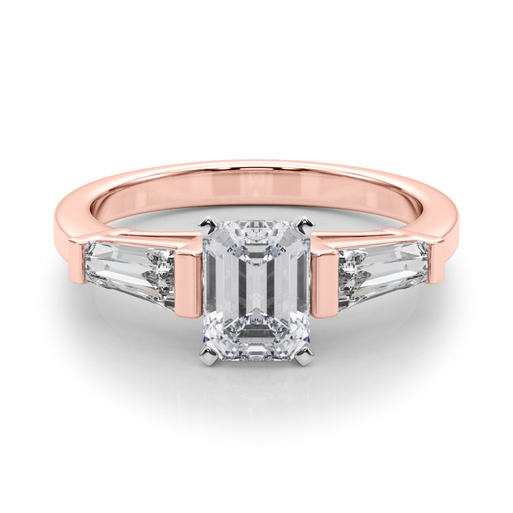 Engagement Rings 3 Stone Baguette - TN82844