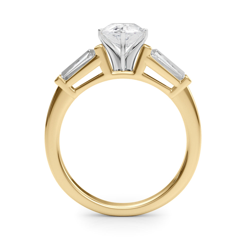 Engagement Rings 3 Stone Baguette - TN82844