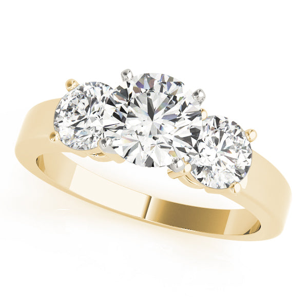 Engagement Rings 3 Stone Round - TN82846