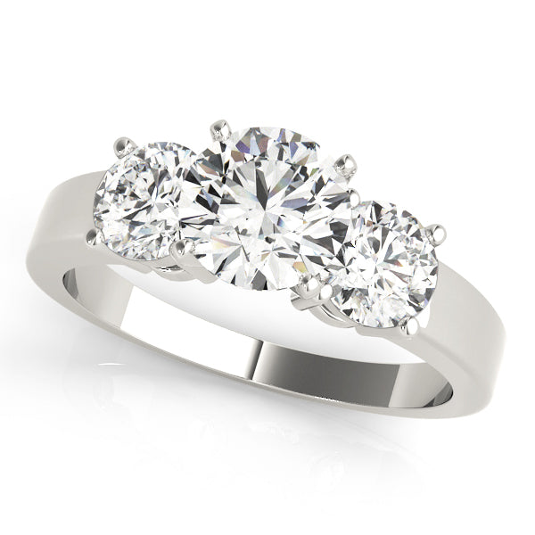 Engagement Rings 3 Stone Round - TN82846