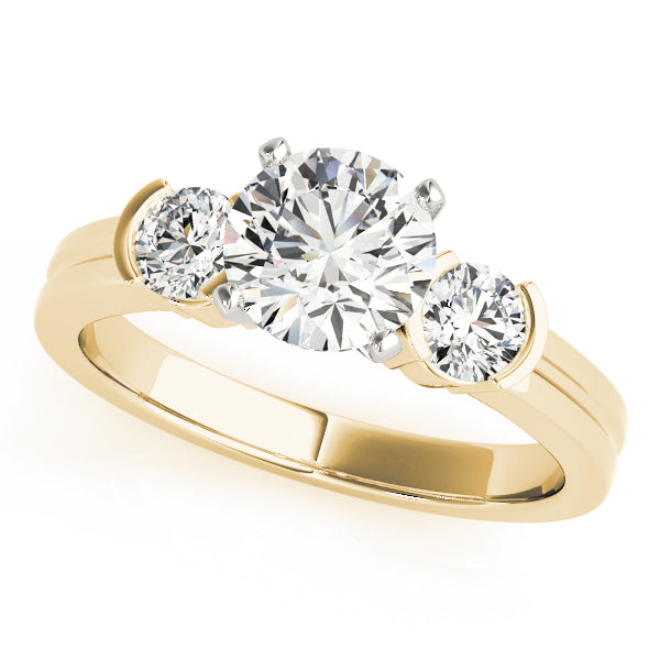 Engagement Rings 3 Stone Round - TN82848