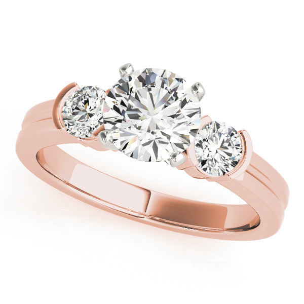 Engagement Rings 3 Stone Round - TN82848