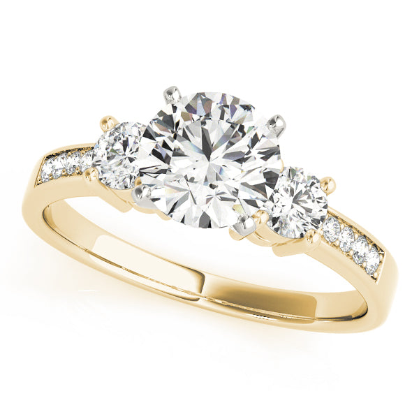 Engagement Rings 3 Stone Round - TN82852