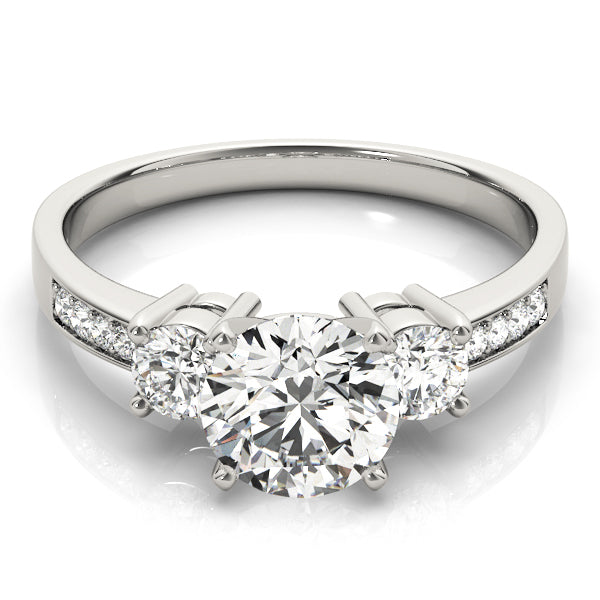 Engagement Rings 3 Stone Round - TN82852