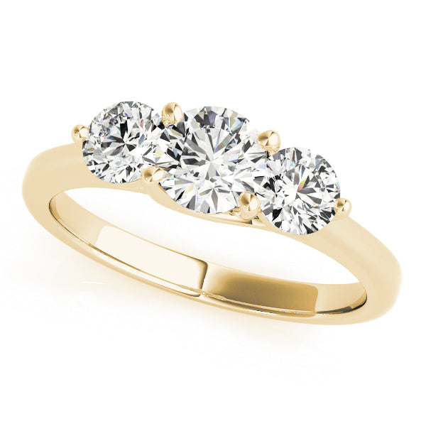 Engagement Rings 3 Stone Round - TN82873