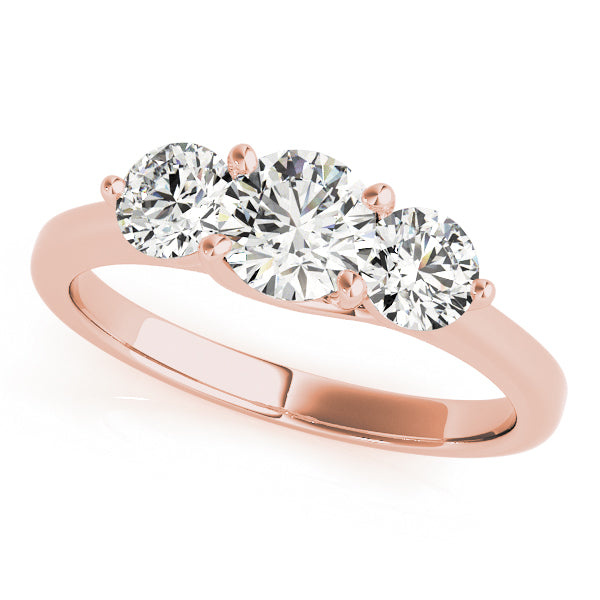 Engagement Rings 3 Stone Round - TN82873